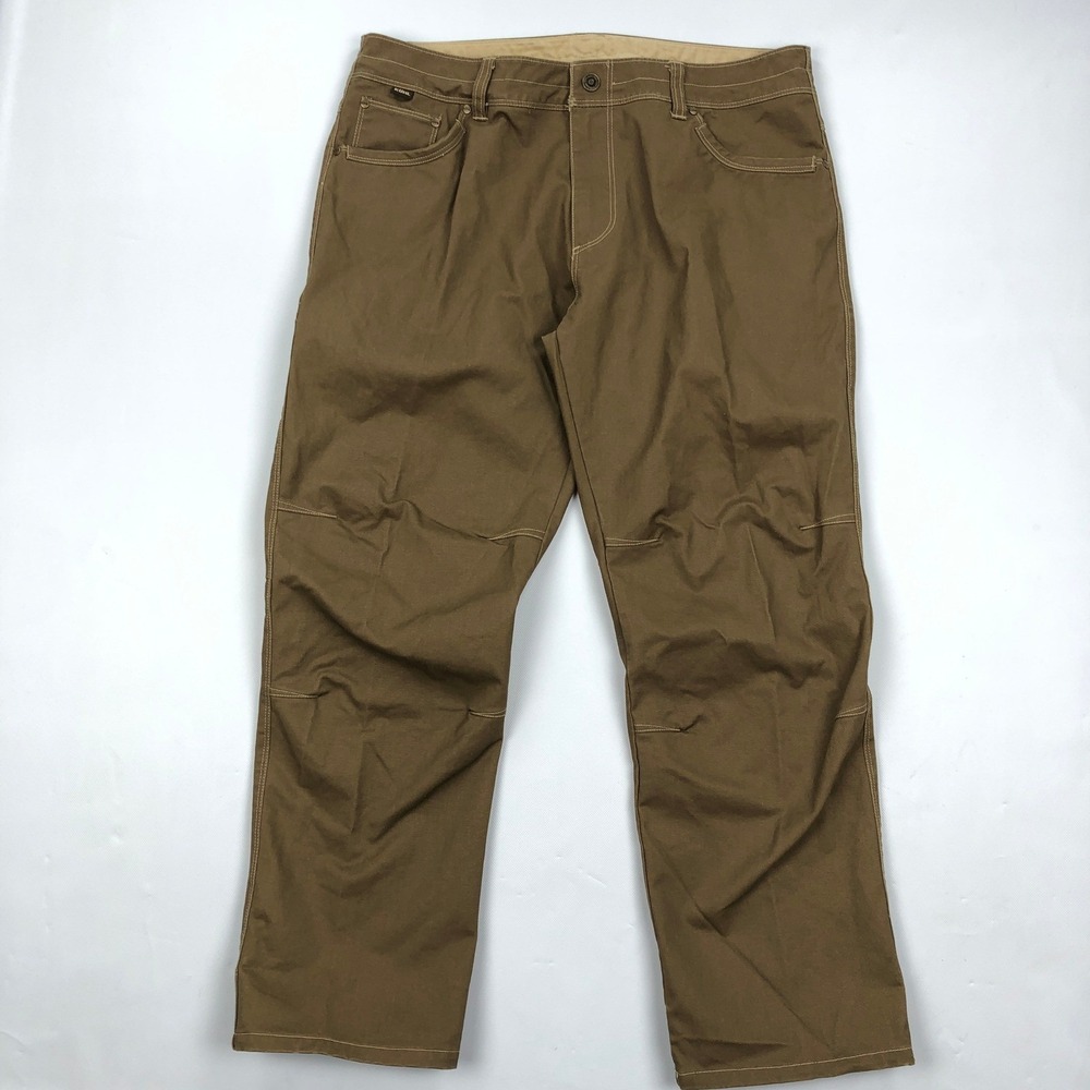 Kuhl Rydr Mens 38x30 Brown Articulated Knee Hiking Outdoor Work Pants Rugged